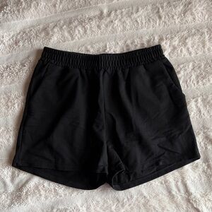 High Waisted Cotton Lounge Shorts